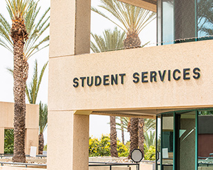 Student Services Building entrance