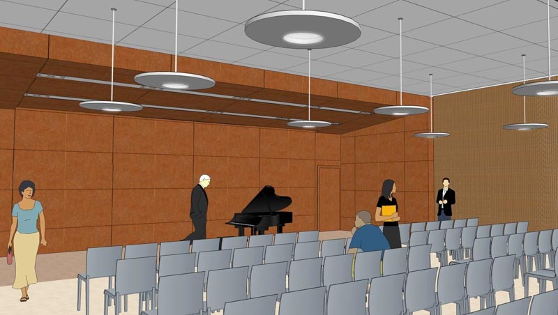 Render of SAS building interior