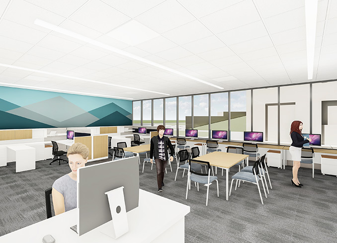 Rendering of Welcome Center Interior