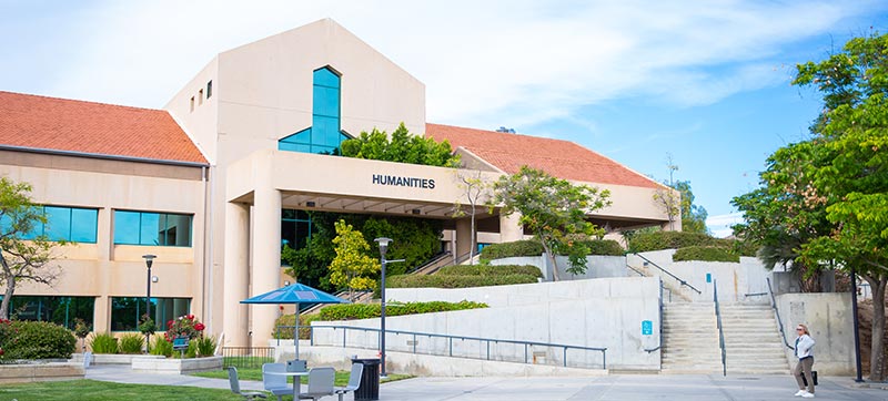 Front facade of the Humanities Building