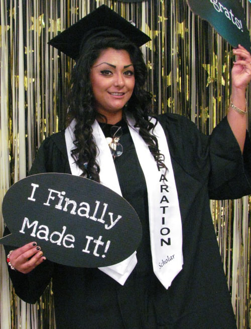 CalWORKs Class of 2015 Graduate in regalia